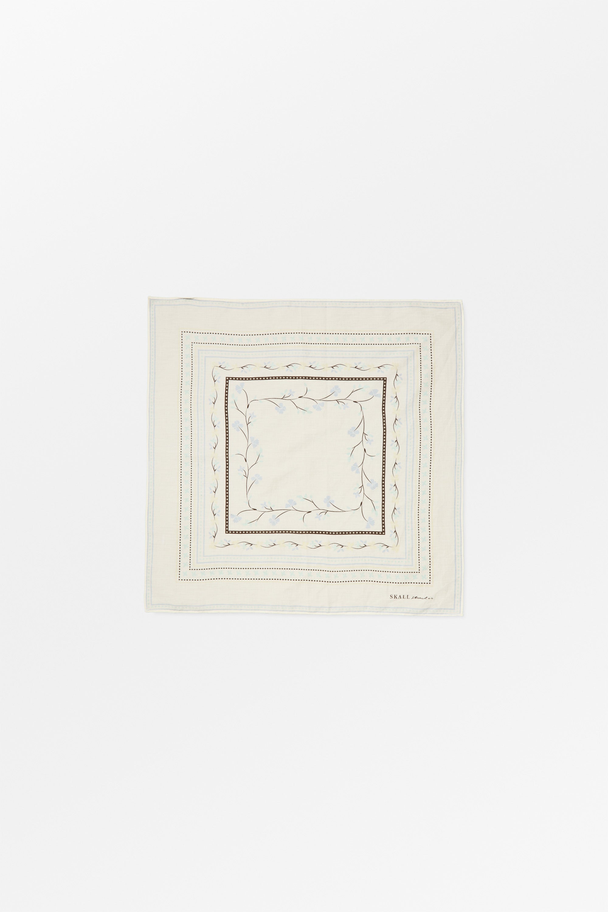 Skall Studio Skall floral scarf 55x55 Scarf Off white